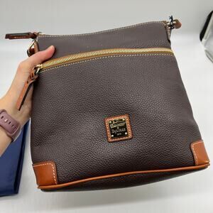 Dooney & Bourke Pebble Leather Crossbody Handbags Brown T'moro